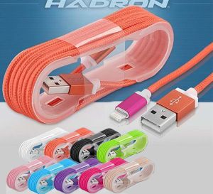 ŞARJ KABLOSU FAST IPHONE IOS HASIR 1.5MT 9 RENK HADRON HD-4339
