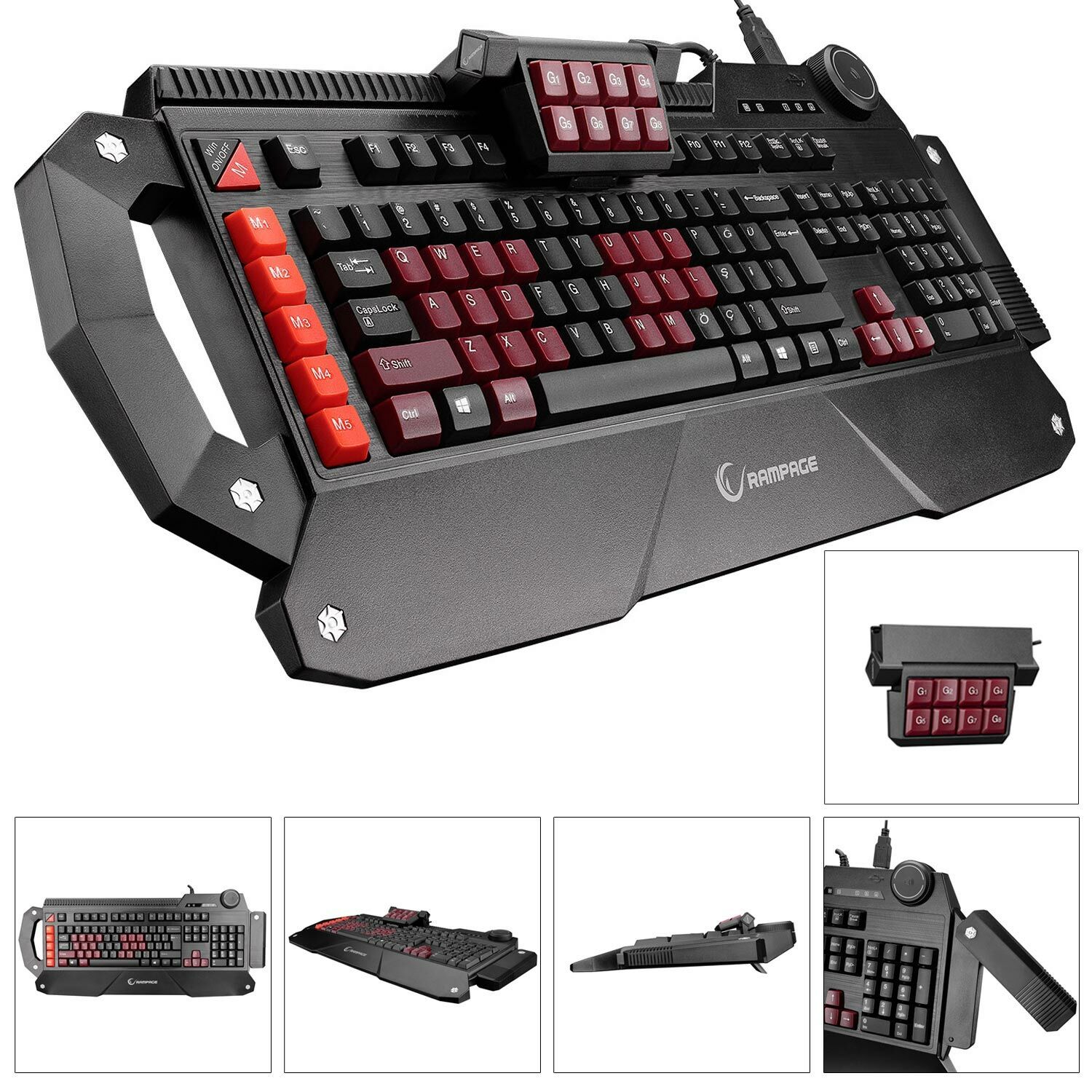 OYUNCU KLAVYE USB MAKROLU EVEREST RAMPAGE DLK-5115