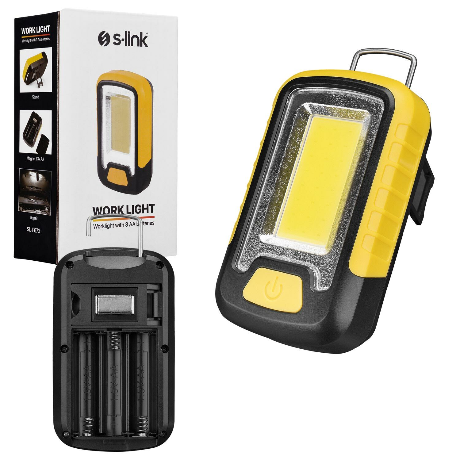 EL FENERİ COB LED MİNİ PİLLİ MIKNATISLI S-LİNK SL-F673