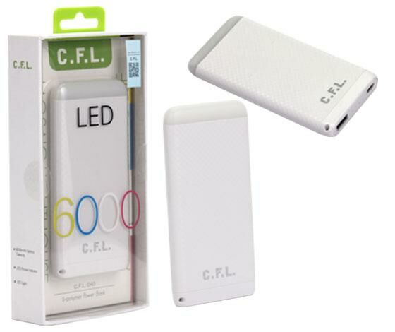 POWERBANK 6000 MAH FENERLİ CFL D40