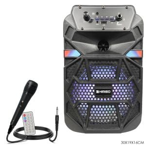 SEYYAR ANFİ EL MİKROFONLU 16CM 8W BT/USB/SD LEDLİ QS-2603