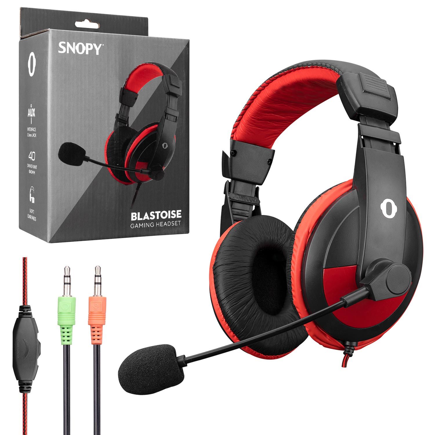 KABLOLU OYUNCU KULAK ÜSTÜ KULAKLIK MİKROFONLU 2MT SNOPY SN-4488