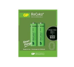 ŞARJLI PİL AA KALEM 1000MAH (2 ADET) GP RECYKO