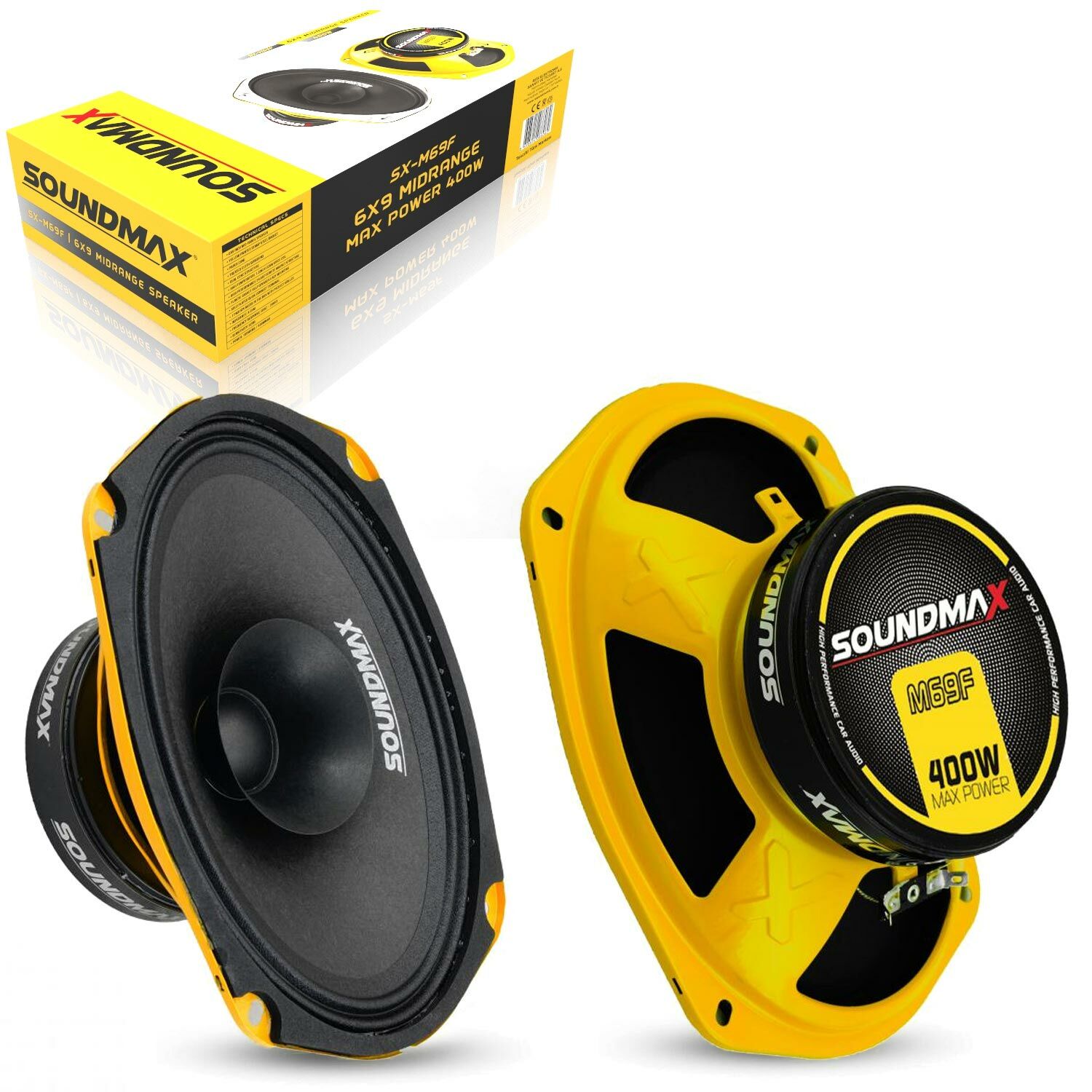 OTO MIDRANGE OVAL 6X9 400W 2 ADET SOUNDMAX SX-M69F