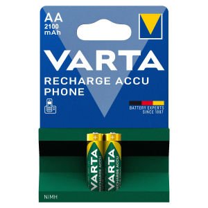 ŞARJLI PİL AA KALEM 2100MAH Nİ-MH (2 ADET) VARTA