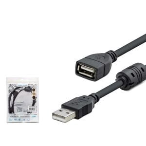 USB UZATMA KABLOSU ERKEK DİŞİ 1.5MT FİLTRELİ HADRON HDX-7533