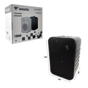 SÜTUN HOPARLÖR 10CM 100W TRAFOLU SİYAH 2 ADET WESTA WM-305TB