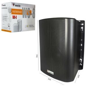 SÜTUN HOPARLÖR 20CM 180W SİYAH TRAFOLU 2 ADET WESTA WS-8TB