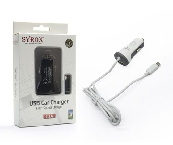 ARAÇ ŞARJ ADAPTÖR MICRO 3.1A SYROX SYX-C26