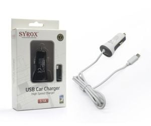 ARAÇ ŞARJ ADAPTÖR MICRO 3.1A SYROX SYX-C26