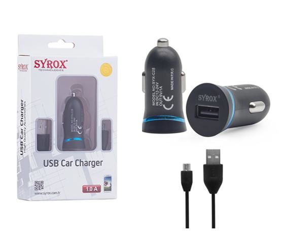 ARAÇ ŞARJ ADAPTÖR MICRO SYROX SYX-C28