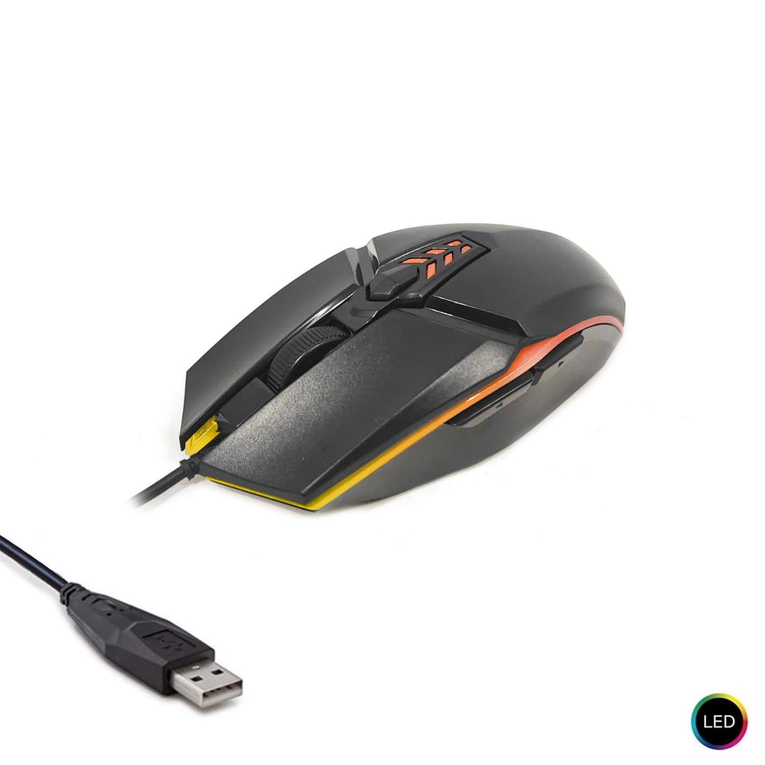 KABLOLU OYUNCU MOUSE 1200DPI IŞIKLI POLAXTOR 8733D-6D