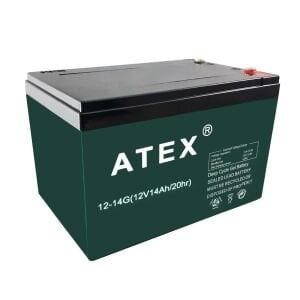 AKÜ 12V 14A JEL ELEKTRİKLİ BİSİKLET AKÜSÜ (15X9.8X9.5CM) ATEX-12-14G