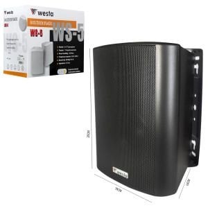 SÜTUN HOPARLÖR 13CM 120W SİYAH TRAFOLU WESTA WS-5TB