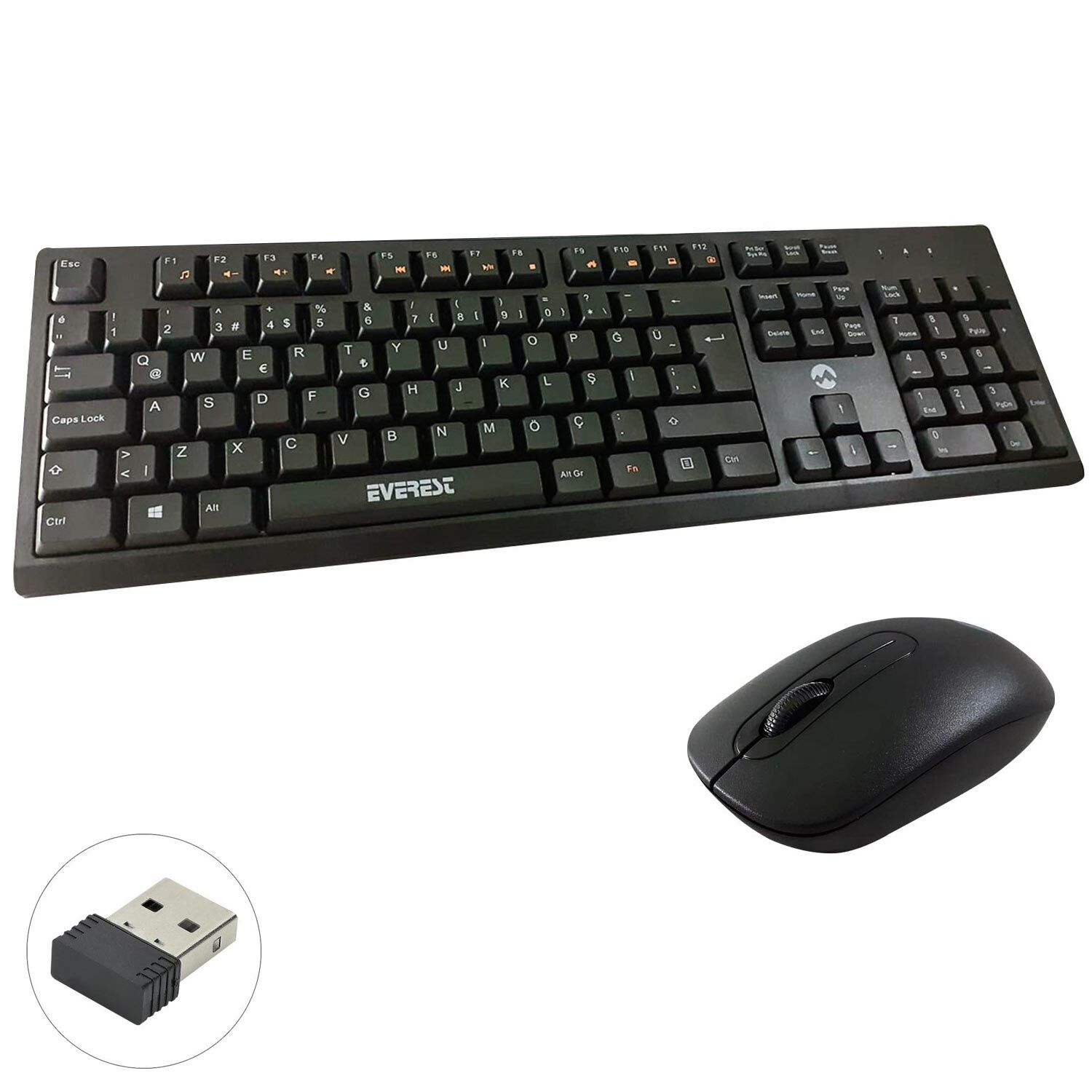 KABLOSUZ KLAVYE Q MOUSE SETİ EVEREST KM-2510