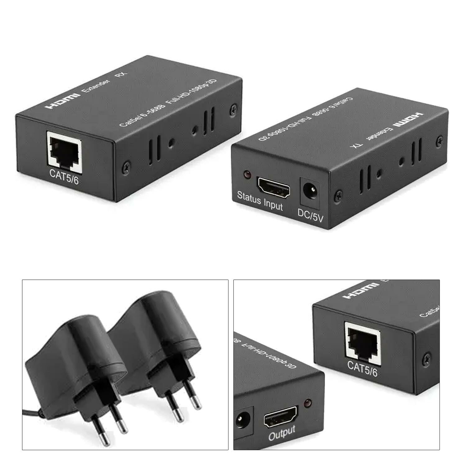 EXTENDER HDMI UZATICI 60MT GABBLE GAB-HDEX60