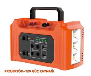 LED PROJEKTÖR 12V GÜÇ KAYNAĞI POWERBANK KAMAL KM-1271