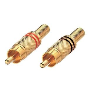 RCA FİŞ ERKEK METAL GOLD (2 ADET) FULLY E-338A