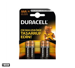 PİL AAA İNCE KALEM ALKALIN (4 ADET) DURACELL
