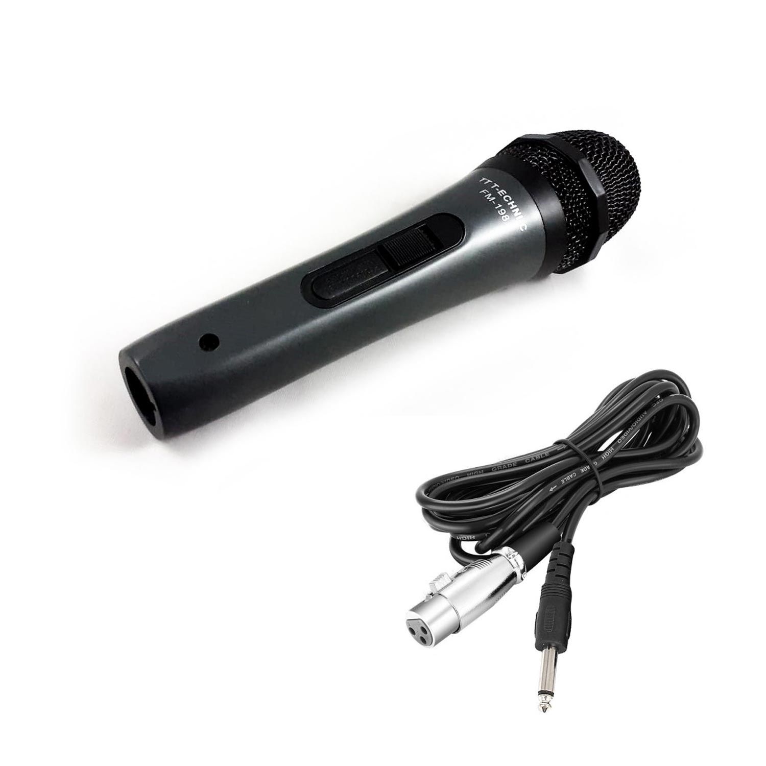 EL MİKROFONU KABLOLU 3MT DİNAMİK TTECHNIC FM-198A