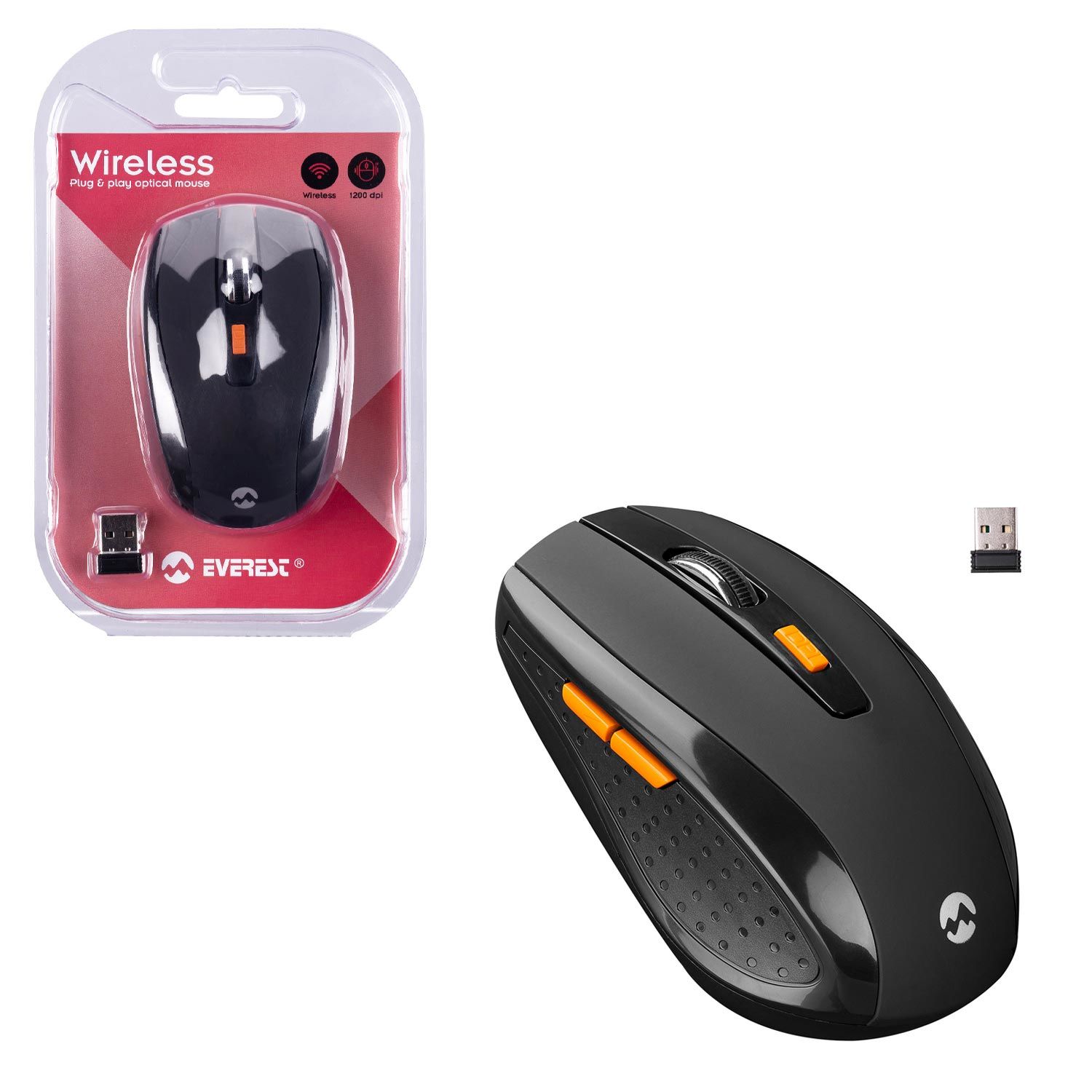 KABLOSUZ MOUSE 2.4GHZ 1200DPI EVEREST SM-442