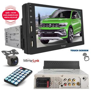 TWOGO GO-ŞAHIN Tofaş Double Teyp 7 İnç 4X50 Watt Mirrorlink Ayarlanabilir