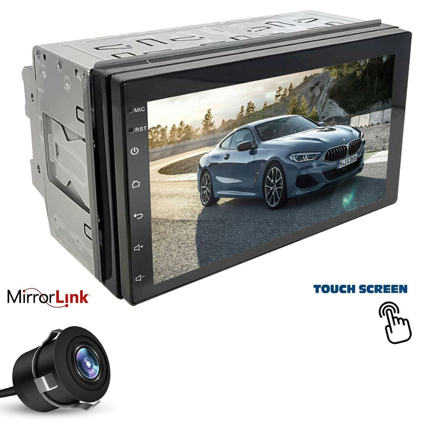 DOUBLE TEYP 7 4X60W ANDROID MİRRORLİNK GPS/BT/USB/FM 1GB RAM 16GB HAFIZA KAMERALI TWOGO GO-3X