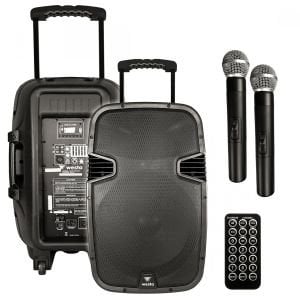 SEYYAR ANFİ AKTİF 2 EL MİKROFONLU 38CM 150W BT/USB/SD WESTA WAP-15502T