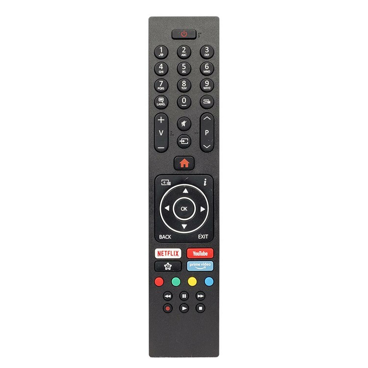 LCD LED KUMANDA VESTEL NETFLİX YOUTUBE PRİME VİDEO TUŞLU RC-43135P YAZISIZ