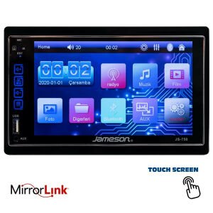 JAMESON JS-750 Double Teyp 7 İnç 4x60 Watt mirrorlink