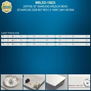 MBLED (3XPCB) 32 İnç Samsung Arçelik Beko 2014Arc320 3228 B07 Rev1.0 14097 Lm41-00100A