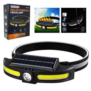 GOLD ORION OR-921 Solar Kafa Feneri Cob Led Şarjlı