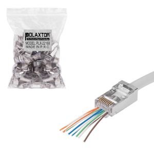 EZ RJ45 FTP SOKET METAL CAT6 (100 ADET) POLAXTOR PLX-22168