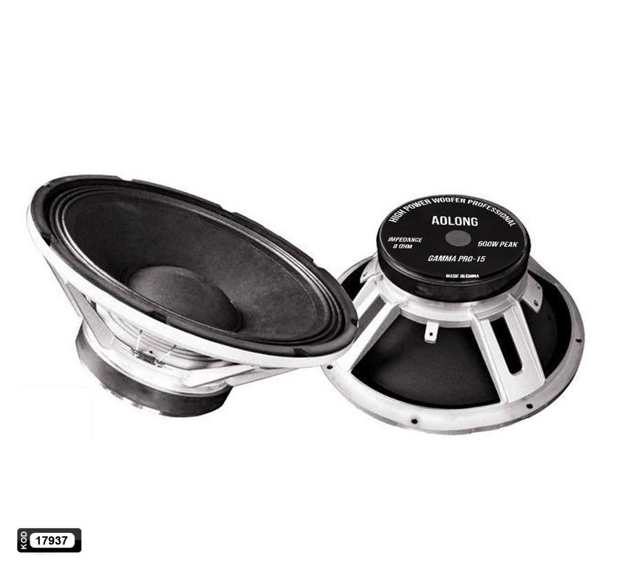 HOPARLÖR KAĞIT 38CM 600W 1 ADET GAMMA PRO-15