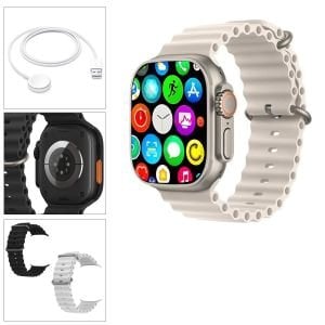 WATCH AKILLI SAAT IOS ANDROID KABLOSUZ ŞARJ BLUETOOTH WATCH 8 ULTRA