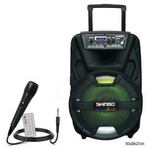 SEYYAR ANFİ EL MİKROFONLU 30CM 20W BT/USB/SD LEDLİ QS-1211