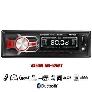 MEGA MG-525BT OTO TEYP 4X50 WATT BLUETOOTH