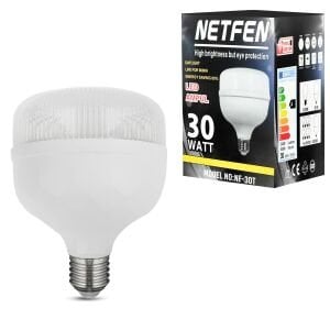 LED AMPÜL 220V 30W 2400 LÜMEN BEYAZ E27 NETFEN NF-30T