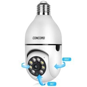 IP SMART KAMERA 3MP 3.6MM PANORAMA AMPÜL WIFI RENKLİ GECE GÖRÜŞ CONCORD MPIA-REN