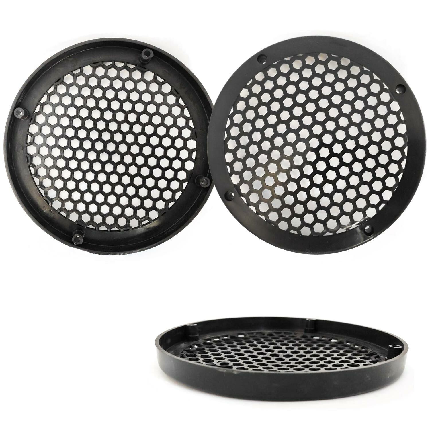 HOPARLÖR KAPAK 16CM KALIN SİYAH PLASTİK (2 ADET)