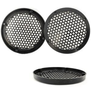 HOPARLÖR KAPAK 16CM KALIN SİYAH PLASTİK (2 ADET)