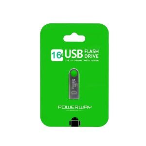USB FLASH BELLEK 16GB METAL POWERWAY