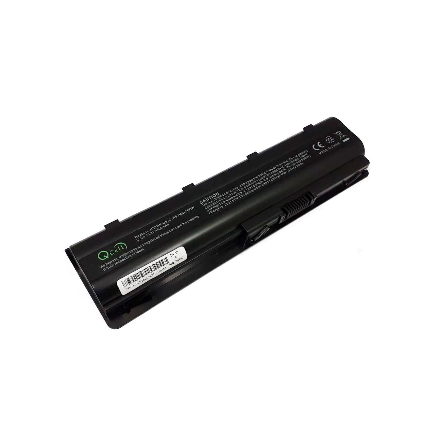 NOTEBOOK BATARYA HP CQ42 CQ62 QC72 G62 MU06 10.8V 4400MAH QCELL HPCQ62LH