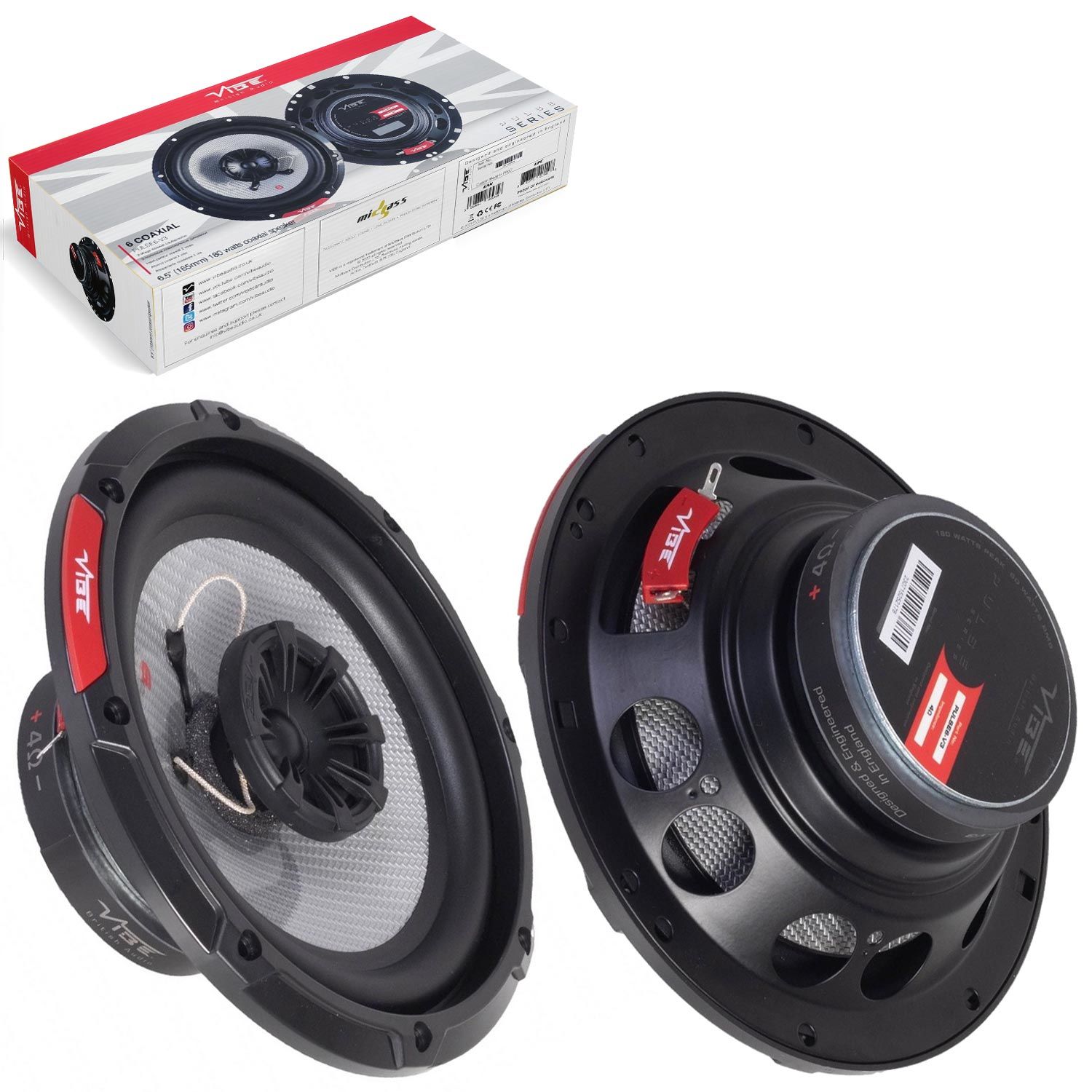 VİBE PULSE6-V3 Oto Hoparlör 16cm 180 Watt Tweeterli 2 Adet