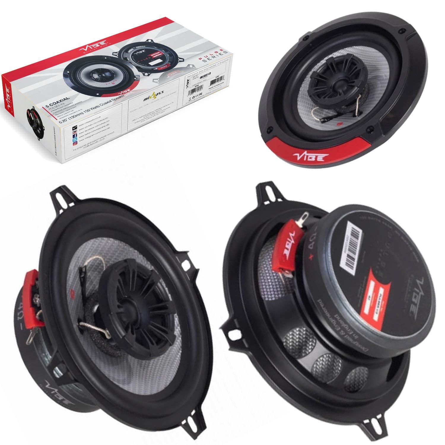 VİBE PULSE5-V3 Oto Hoparlör 13cm 150 Watt Tweeterli 2 Adet