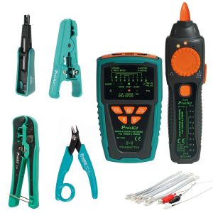 KABLO BULUCU VE TEST CİHAZI SETİ 6 PARÇA PROSKİT PK-4015