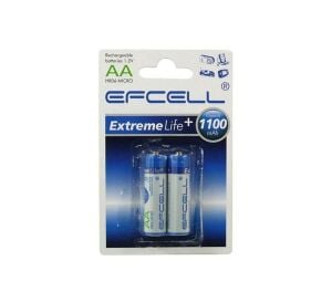 ŞARJLI PİL AA KALEM 1100MAH (2 ADET) EFCELL HR-1100
