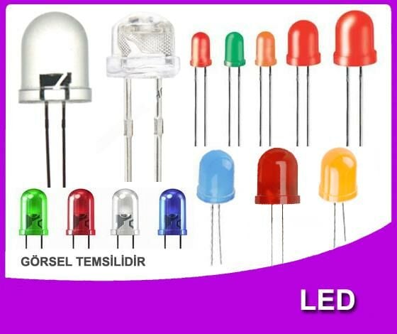 10MM NORMAL KIRMIZI LED (10 ADET)