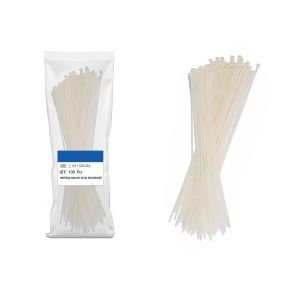 KABLO BAĞI BEYAZ 15CM 2.5MM PLASTİK CIRT KELEPÇE NAYLON (100 ADET)