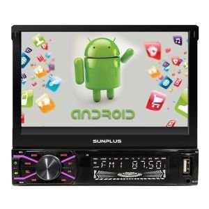 OTO TEYP INDASH 7 4X55W MİRRORLİNK ANDROİD BT/USB/SD/AUX/GPS 7 RENKLİ SUNPLUS SP-9100